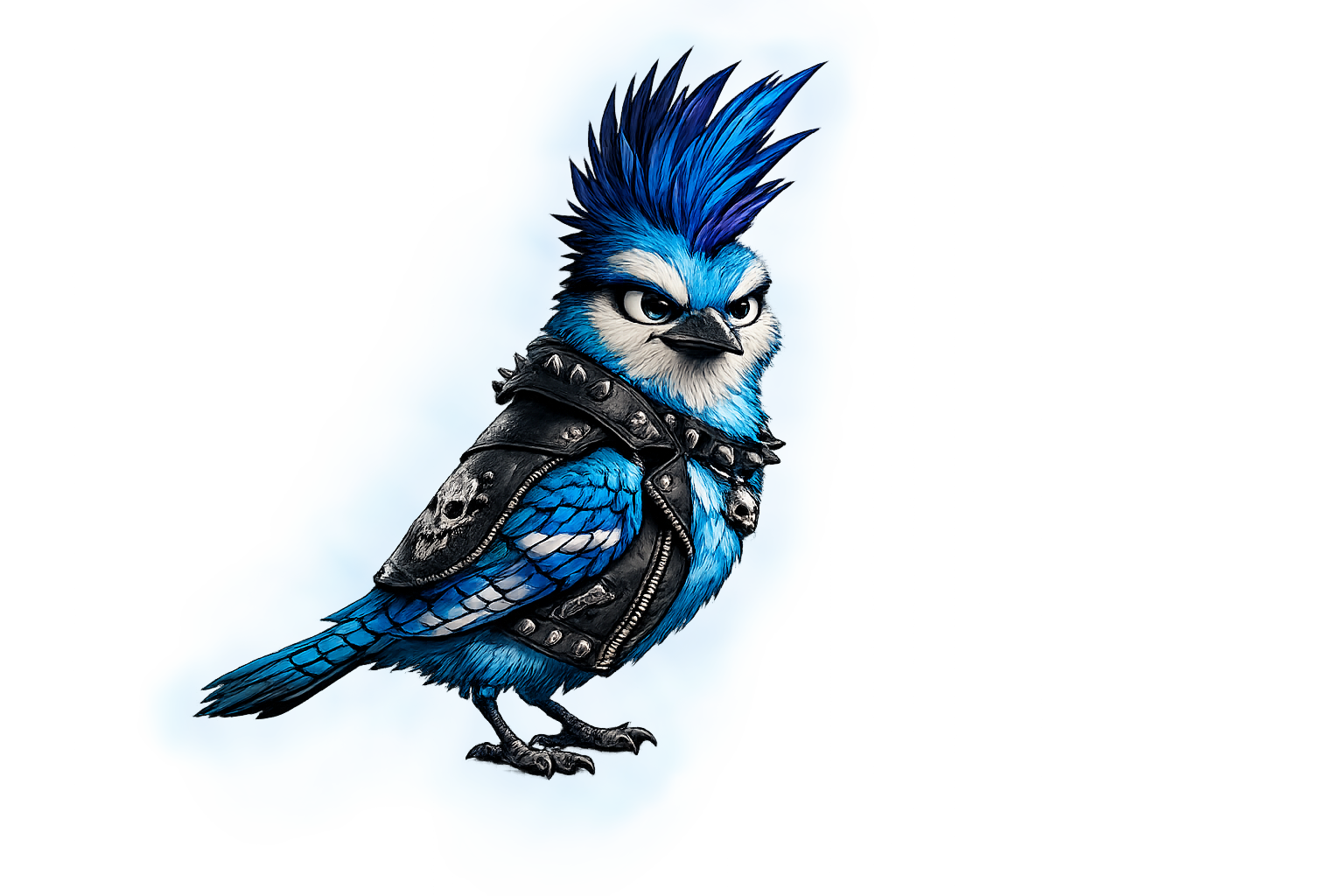 Blu, punk blue bird