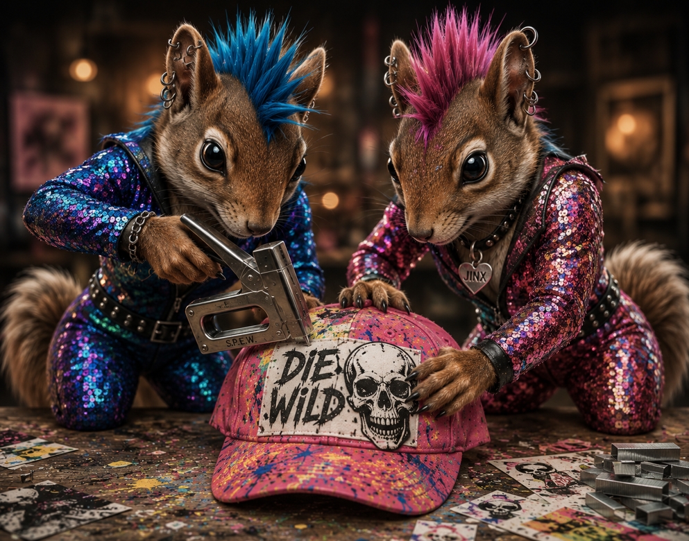 Jinx and Vex make a hat